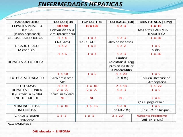 pruebas de funcion hepatica